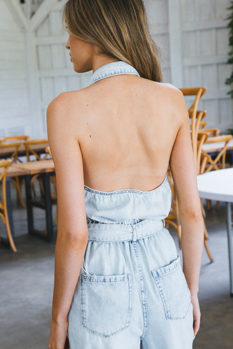 Heavenly Halter Neck Jumpsuit, Call my name  | Blank NYC
