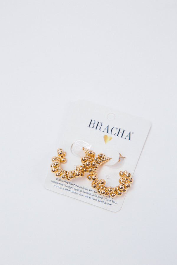 5th Avenue Small Hoops, Gold | BRACHA