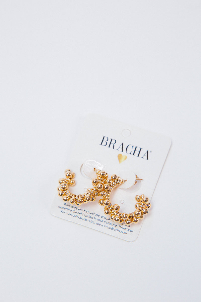 5th Avenue Small Hoops, Gold | BRACHA