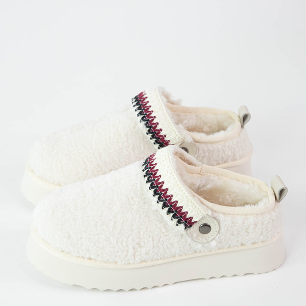 Storm Faux Fur Lining Mule, Ivory | Beach by Matisse – North