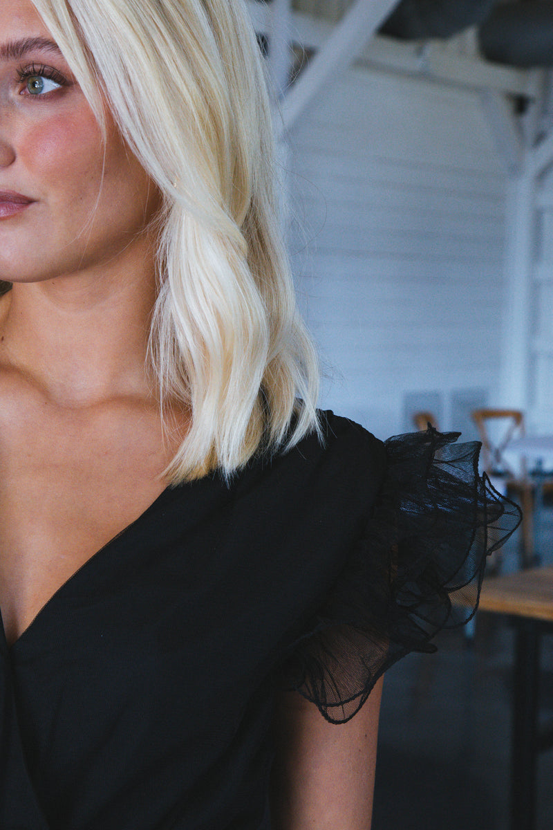 Toulouse Tulle Dress, Black