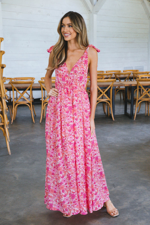 Beautiful Meme Floral Maxi Dress, Hawaiian Sun | Buddy Love