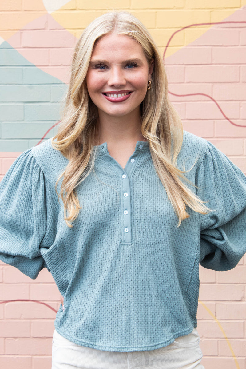 Quinn Knit Top, Jade Ash | Free People