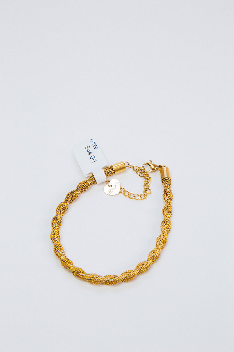 Let's Twist Again Bracelet, Gold | BRACHA