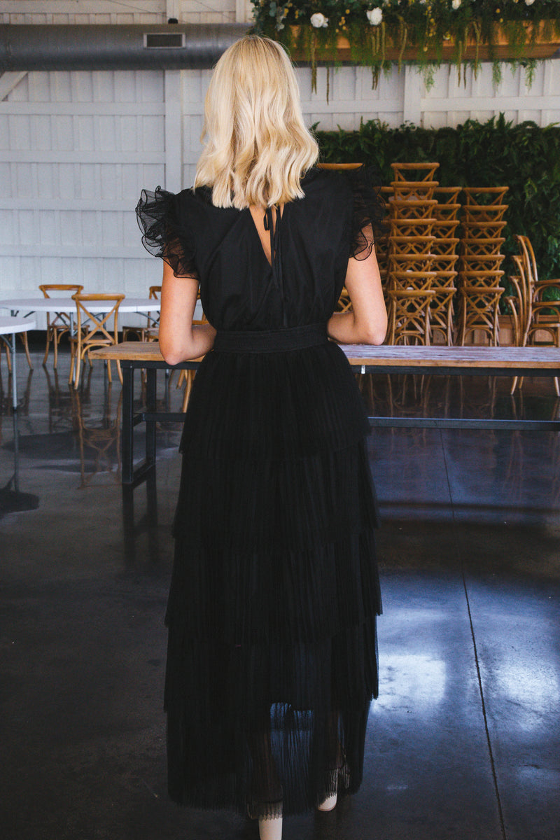 Toulouse Tulle Dress, Black