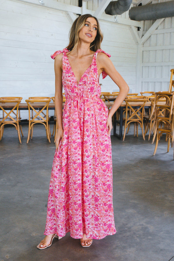 Beautiful Meme Floral Maxi Dress, Hawaiian Sun | Buddy Love
