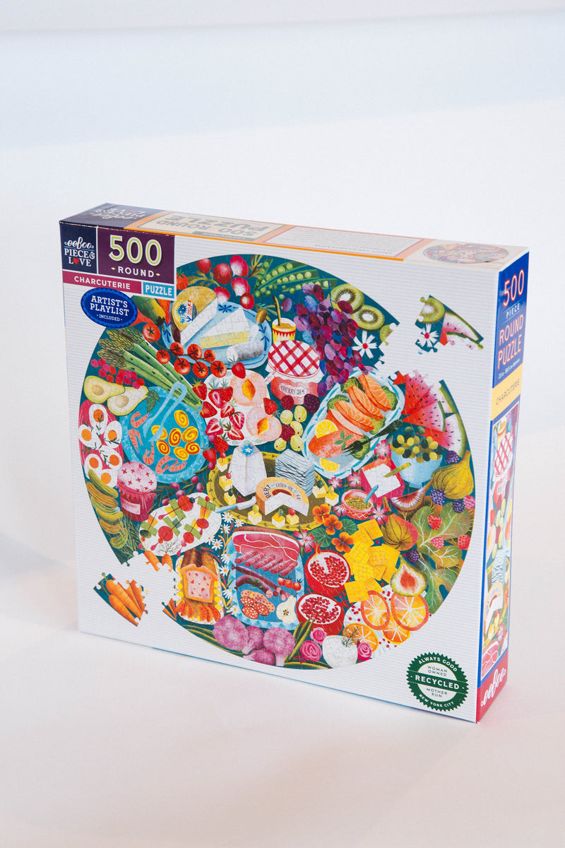 Charcuterie 500 Piece Round Puzzle