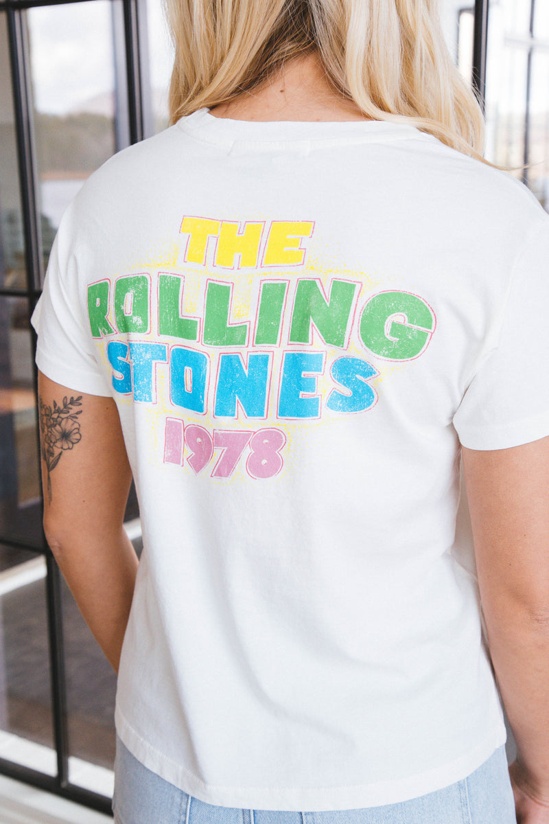 Rolling Stones 1978 Solo Tee, Vintage White | Daydreamer