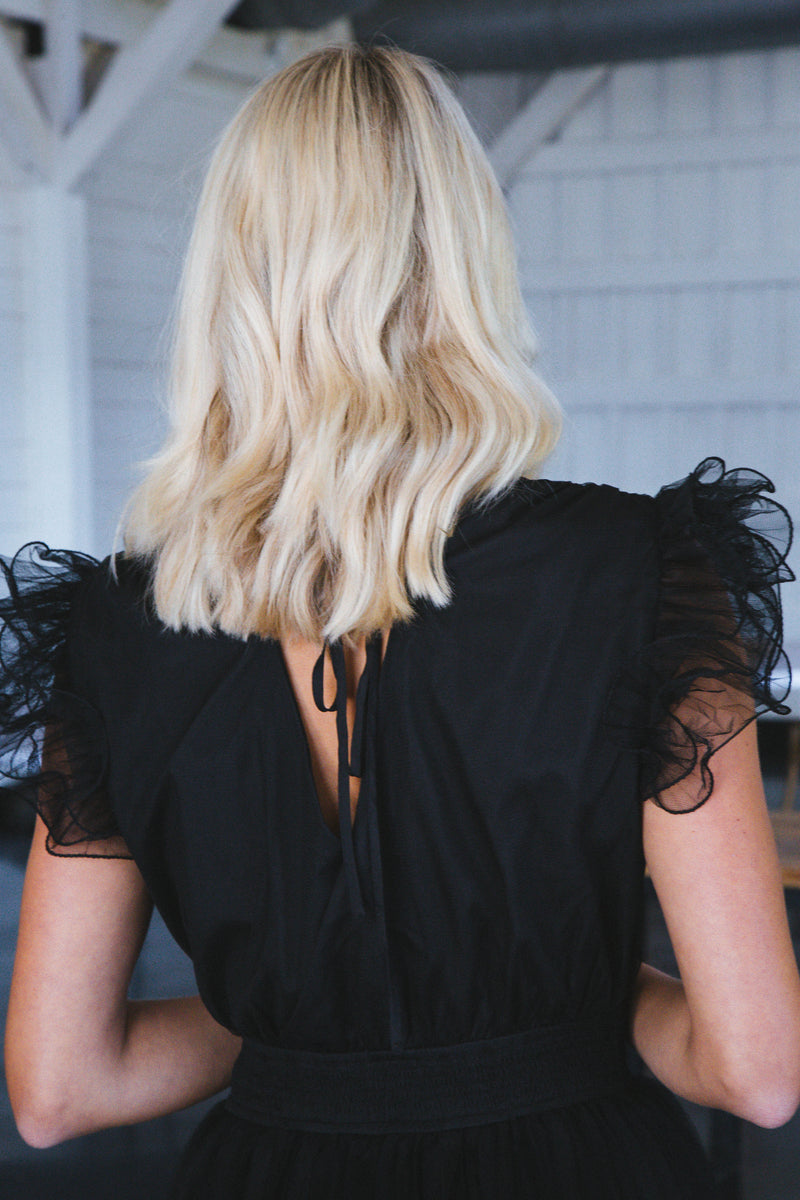 Toulouse Tulle Dress, Black