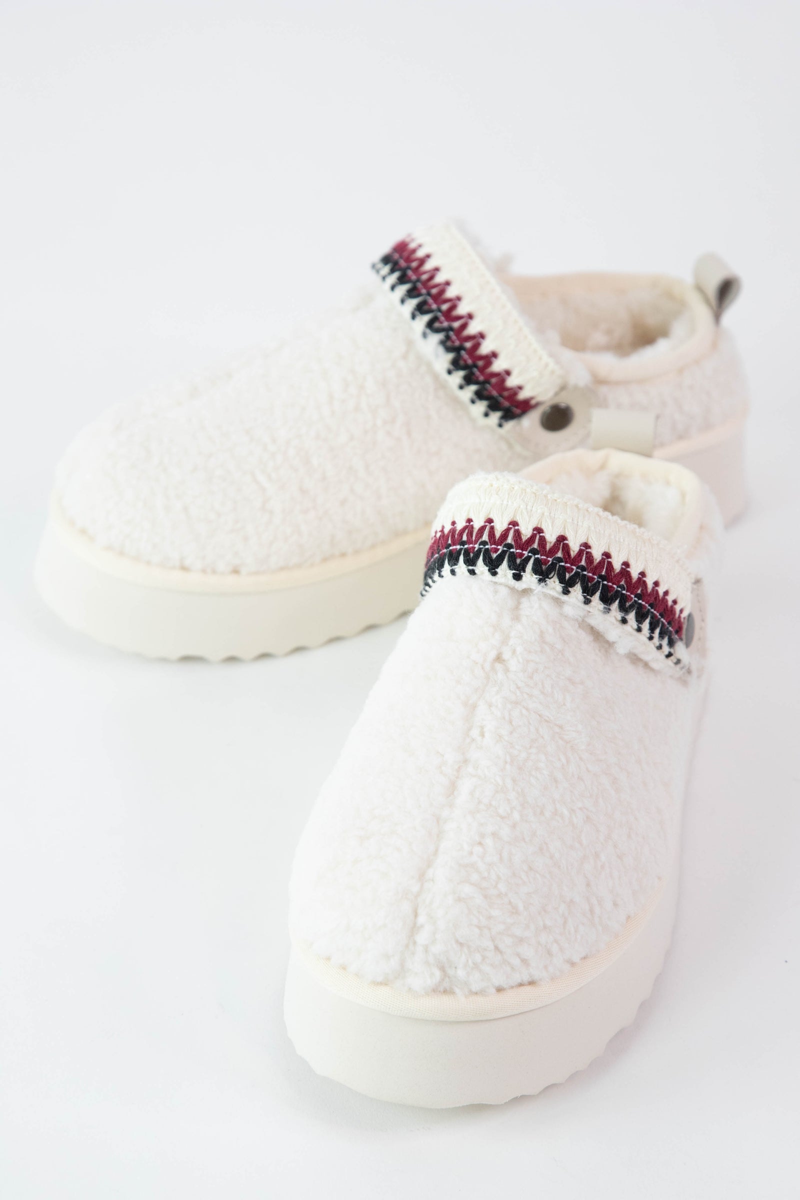 melt the lady fur Mule White melt the lady ポインテッドトゥファー