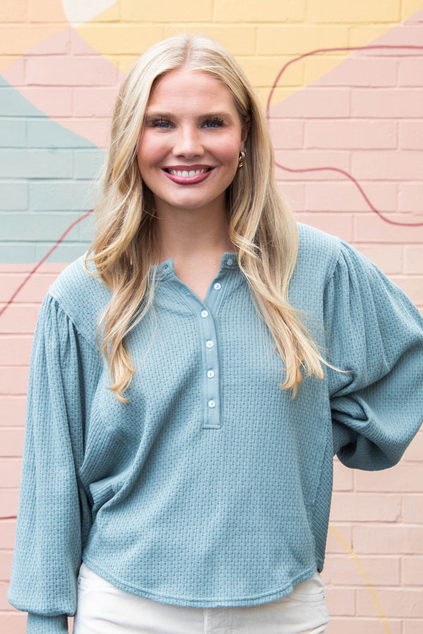 Quinn Knit Top, Jade Ash | Free People
