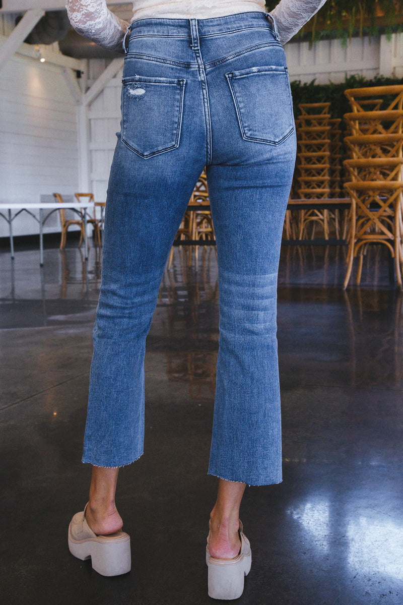 Selena Super High Rise Jeans, Lightening