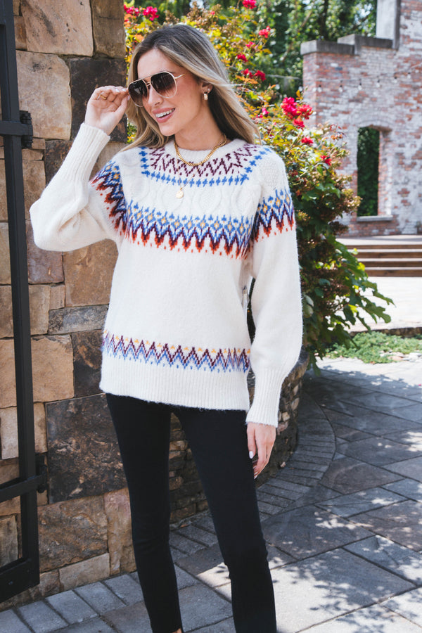 Melinda Fair Isle Sweater, Varsity | RD Style