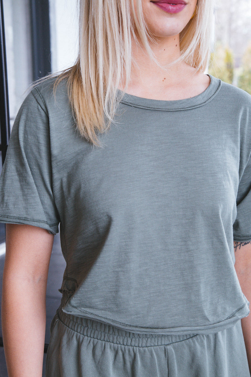 Free Flowing Tee, Olive Crush | Z Supply