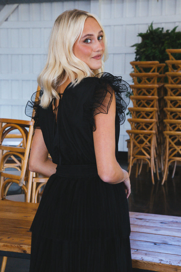 Toulouse Tulle Dress, Black