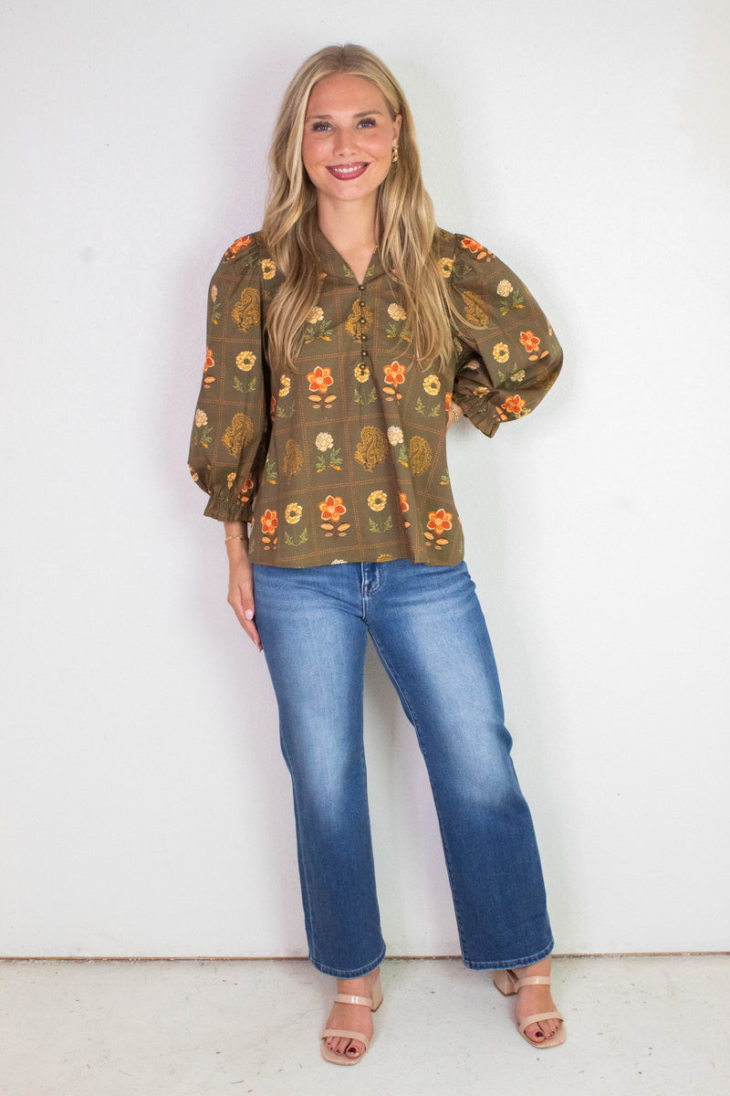 Emma Mid Rise Crop Cuffed Jeans, Medium
