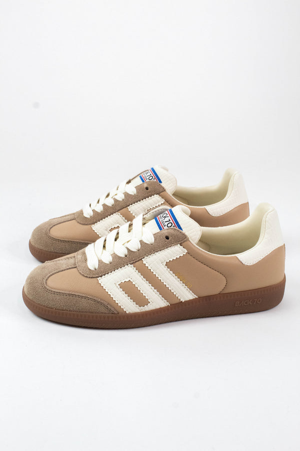 Cloud Vintage Style Sneaker, Sand Milk | Back 70