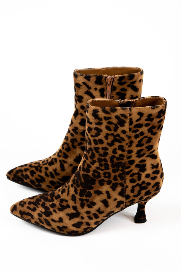 Ediva Pointed Toe Kitten Heel, Leopard