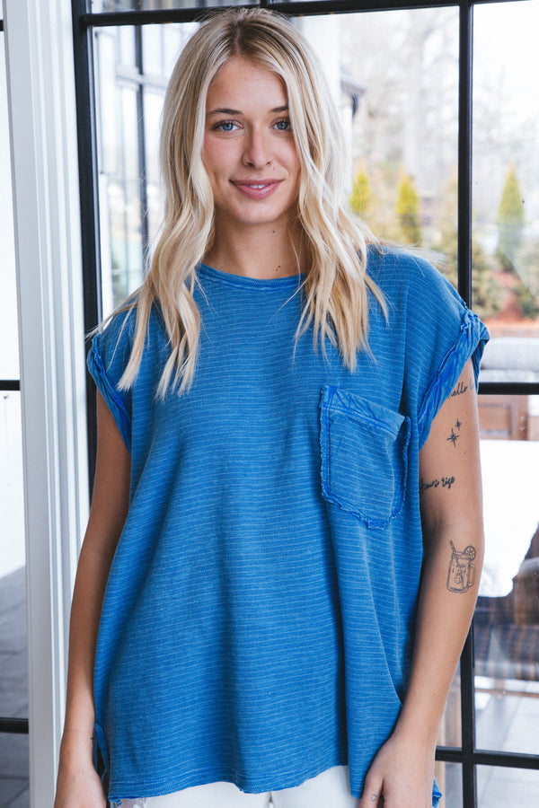 Our Time Tee, Cobalt Blue | Free People