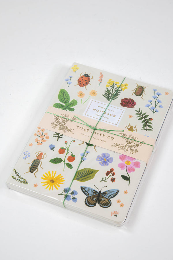 Stitched 3-Notebook Set, Curio | Rifle Paper Co.