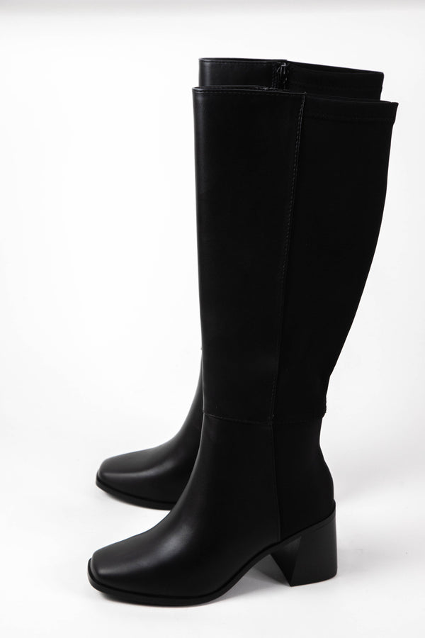 Dahlia Tall Dress Boot, Black
