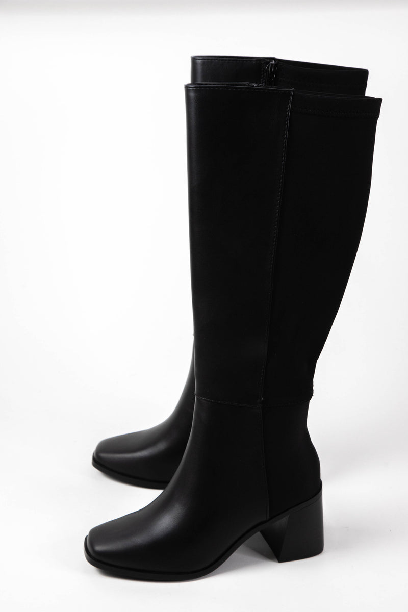 Dahlia Tall Dress Boot, Black