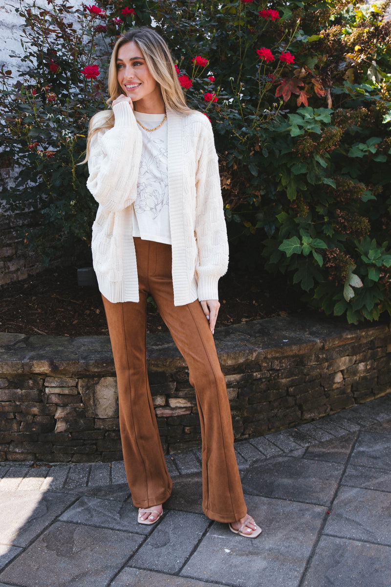 Allure Cardigan Sweater, Cream