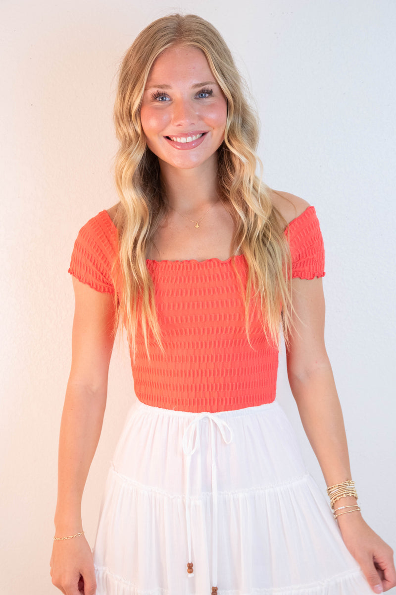 Pucker Up Seamless Tee, Poppy Red | Free People