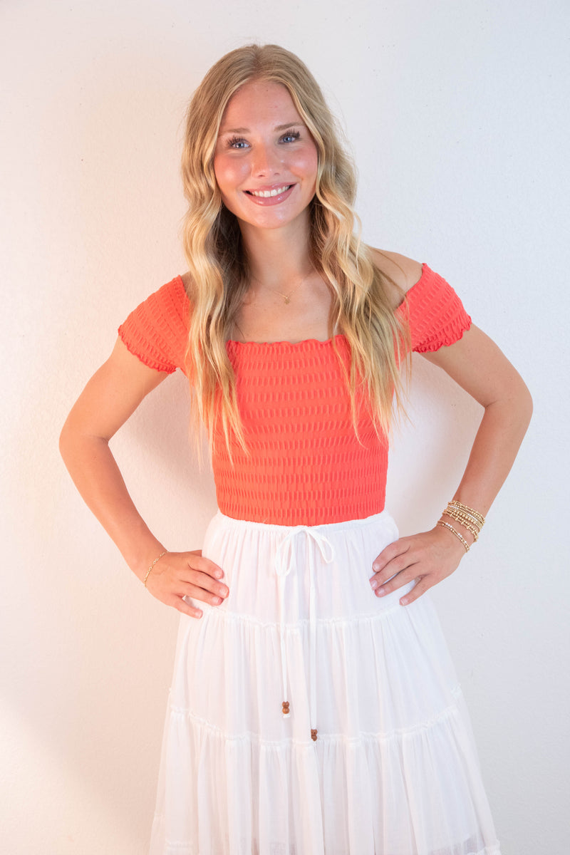 Pucker Up Seamless Tee, Poppy Red | Free People