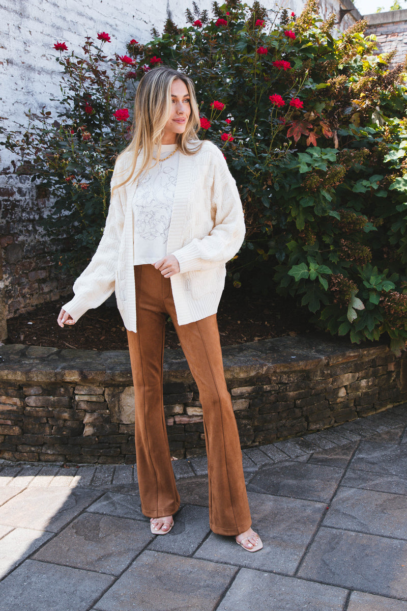 Allure Cardigan Sweater, Cream