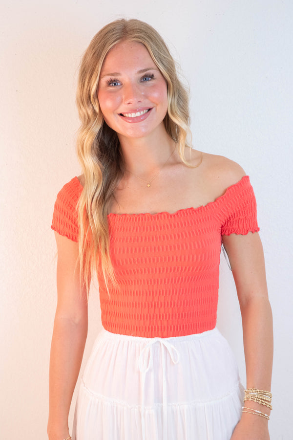 Pucker Up Seamless Tee, Poppy Red | Free People