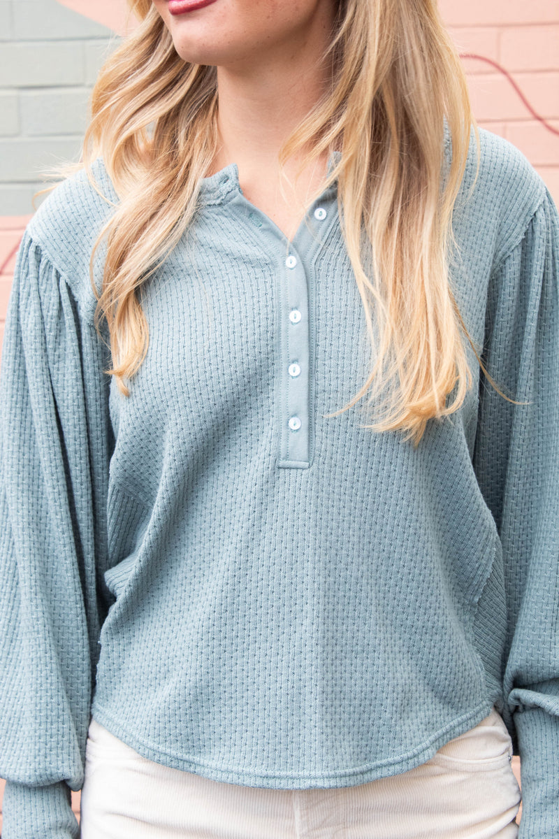 Quinn Knit Top, Jade Ash | Free People
