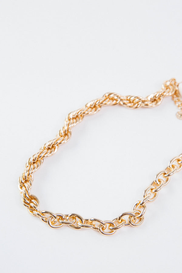 Malia Mixed Chain Necklace, Gold