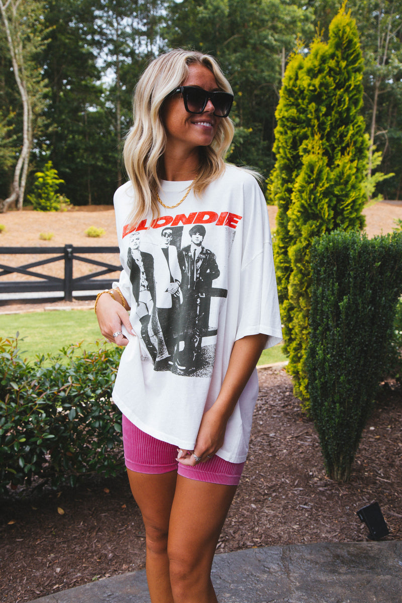 Blondie Self Titled Graphic Tee, Vintage White  | DayDreamer