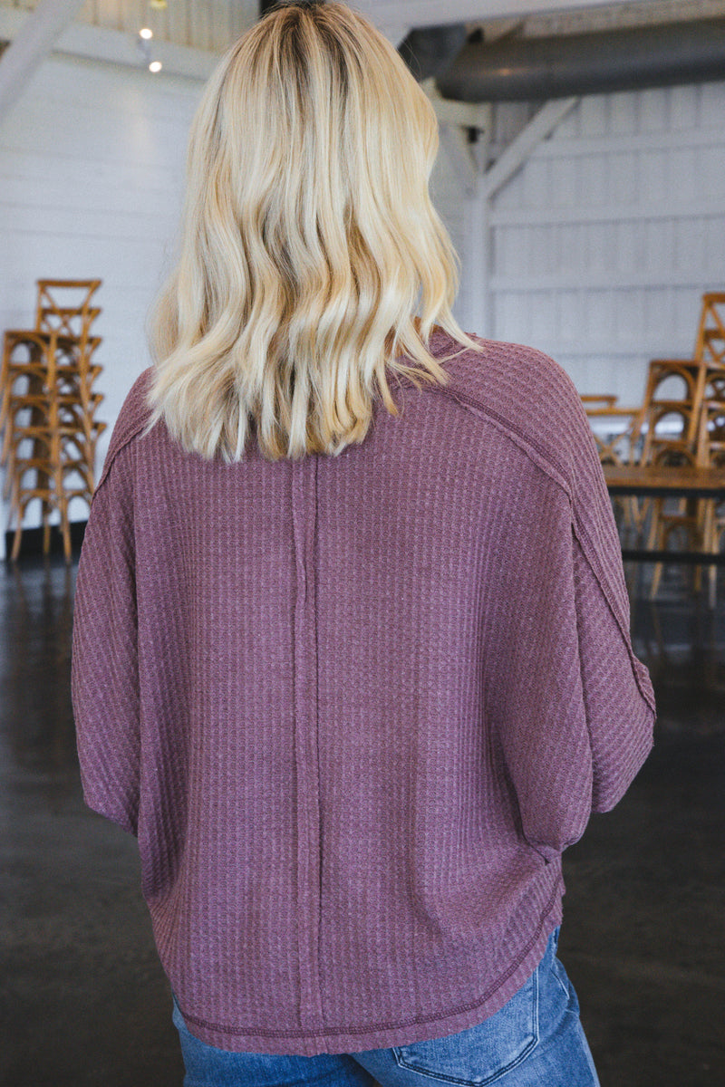 Brooks Batwing Top, Berry