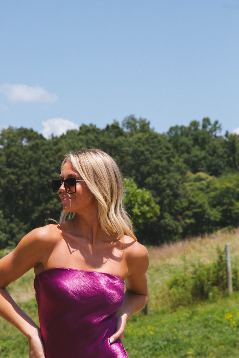Dress To Impress Maxi Tube Dress, Wine