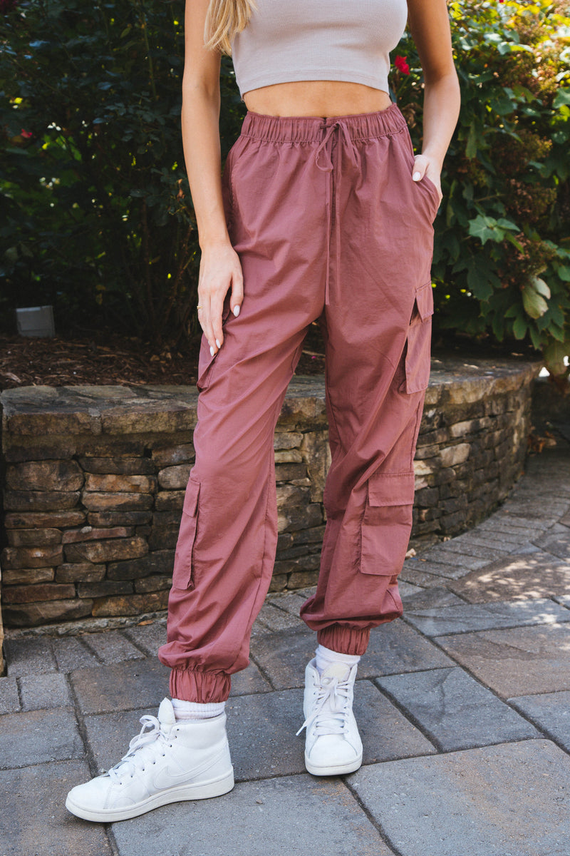 In the Heights Windbreaker Cargo Pants, Pink