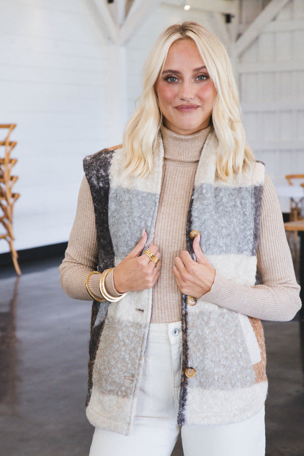 Once Again Plaid Vest, Good Sign | Blank NYC