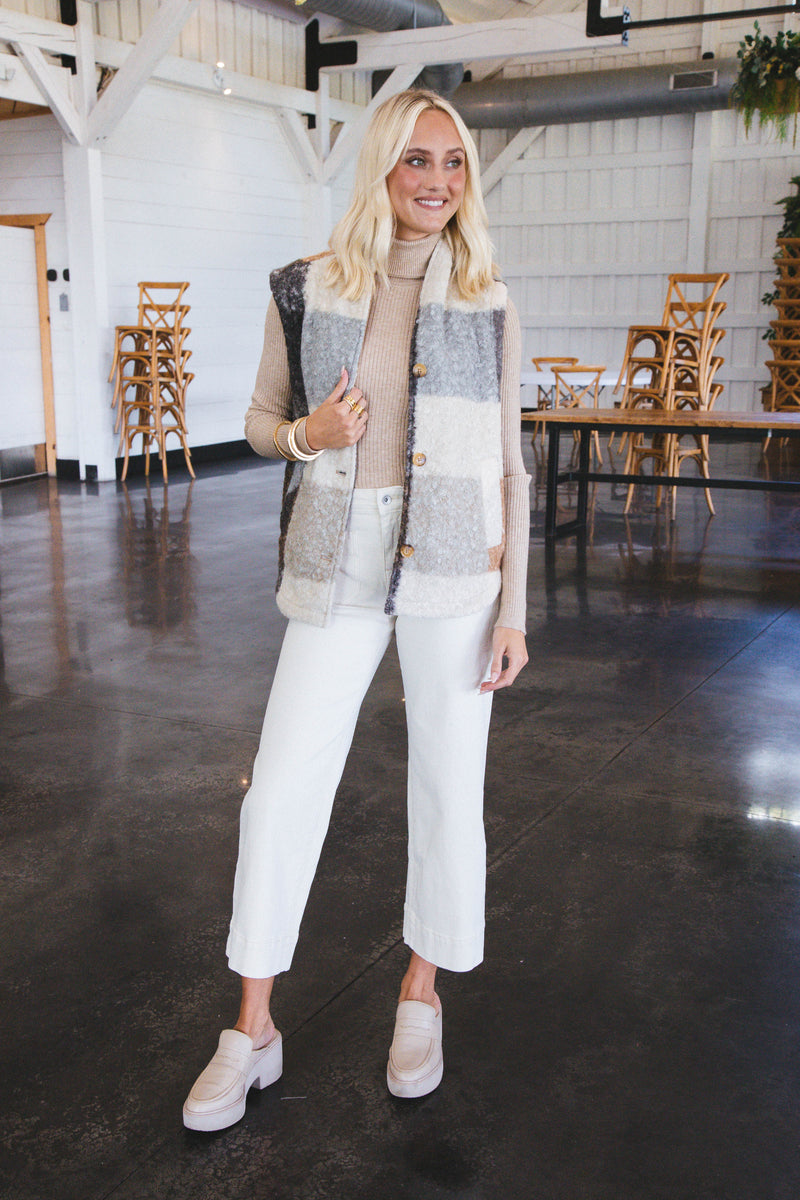 Once Again Plaid Vest, Good Sign | Blank NYC