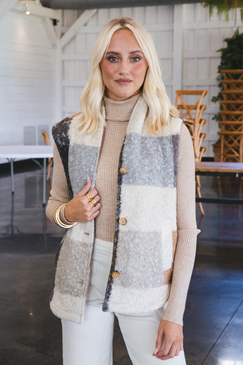 Once Again Plaid Vest, Good Sign | Blank NYC