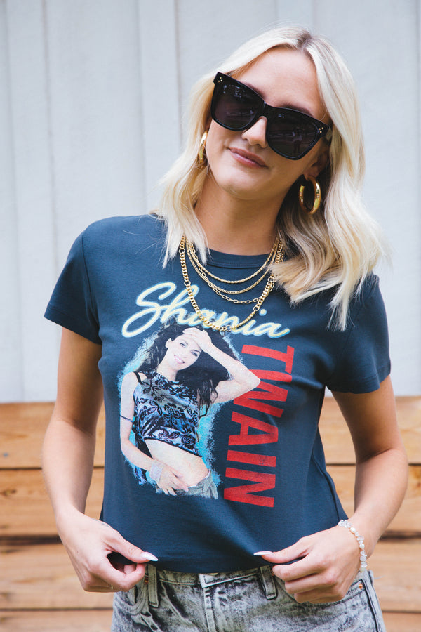 Shania Twain Tee, Vintage Black | Daydreamer
