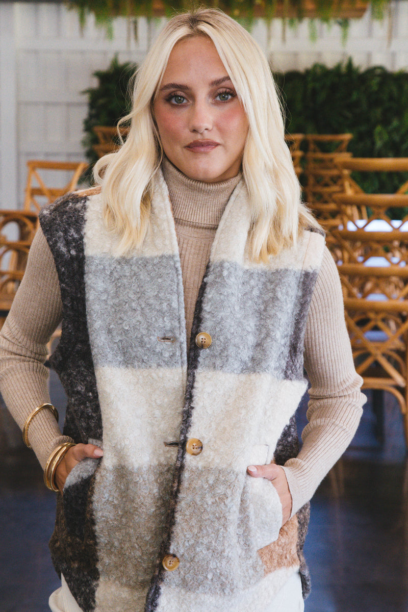 Once Again Plaid Vest, Good Sign | Blank NYC