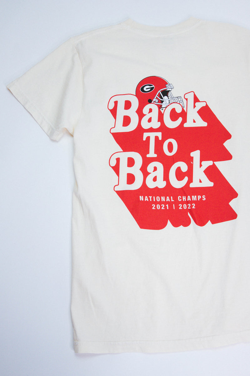 Georgia National Champs Tee, Off White | Charlie Southern