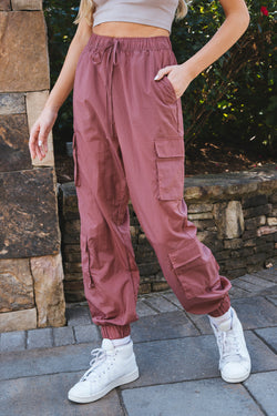 In the Heights Windbreaker Cargo Pants, Pink