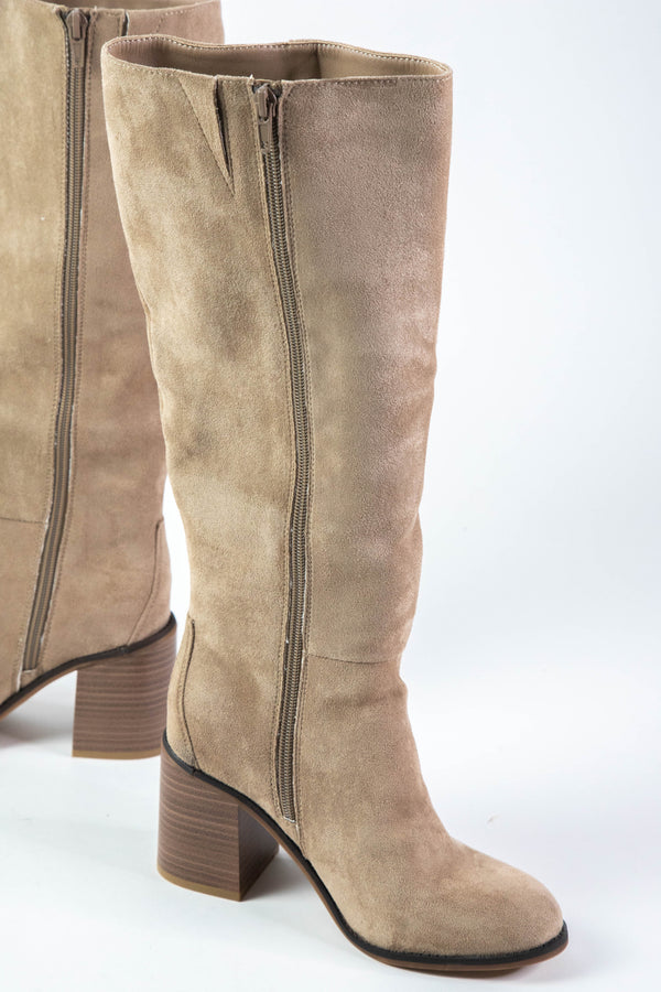 Sabrena Tall Dress Boot, Maple