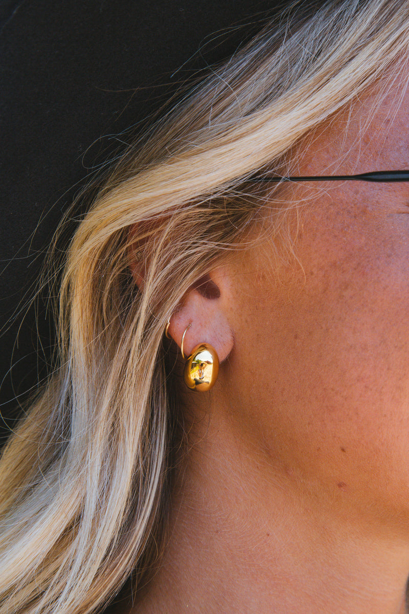 Harlow Stud Earrings, Gold | Sahira Jewelry