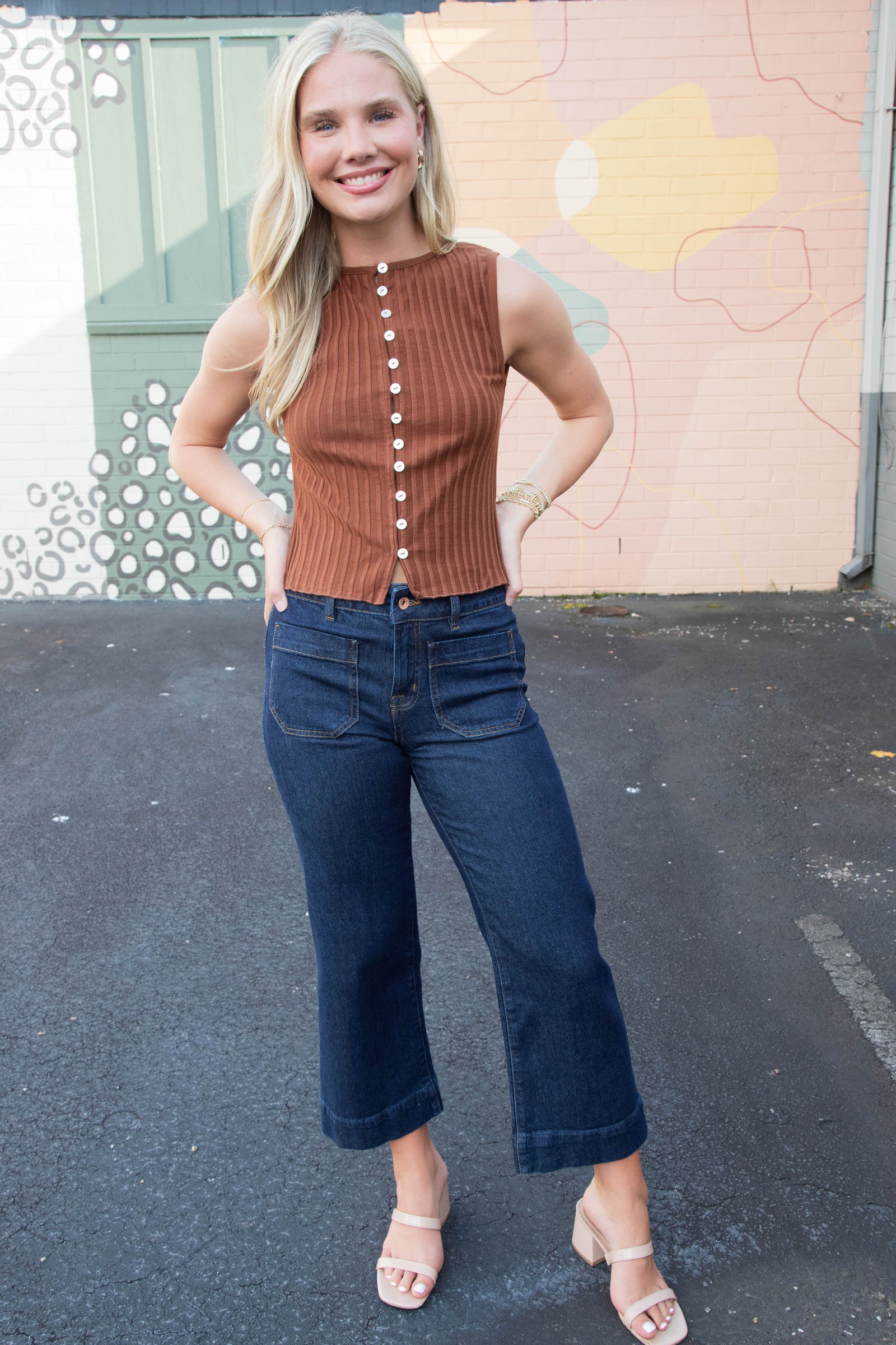 Tilly Vest, Honey Bronze | Free People – North & Main Clothing Company