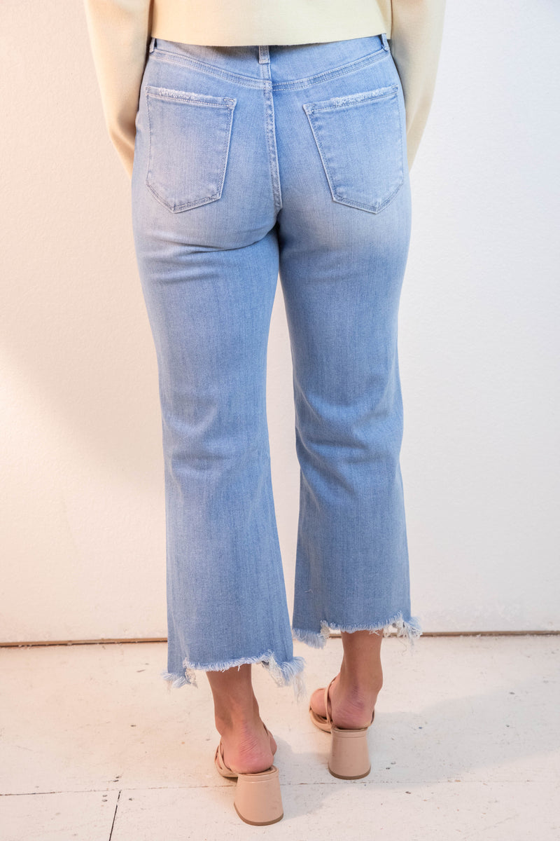 Cassidy High Rise Distressed Jeans, Amply