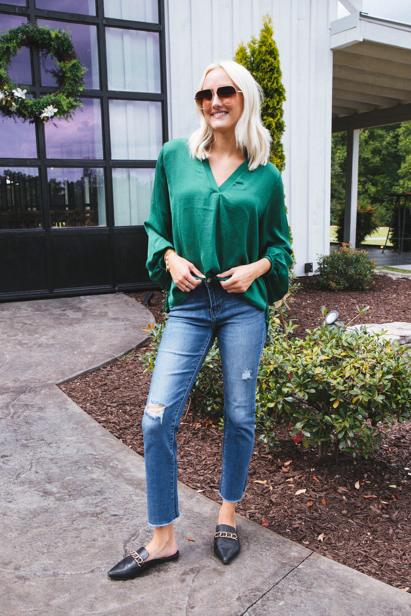Wrennlyn Woven Blouse, Green