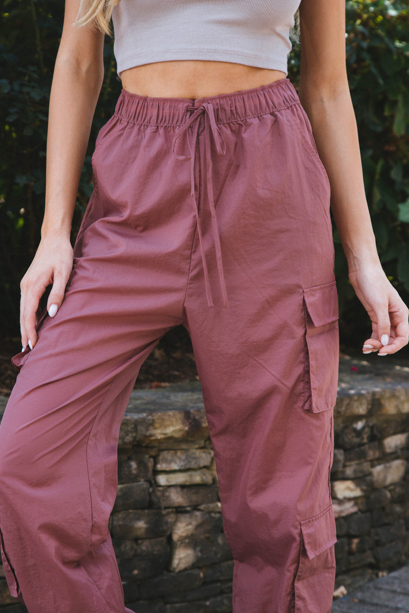 In the Heights Windbreaker Cargo Pants, Pink
